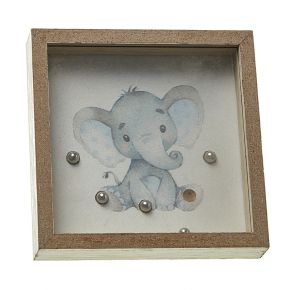Μπομπονίερα Ξύλινο Παιχνίδι Μπίλιες Ελέφαντας