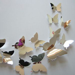 mirror sticker butterfly