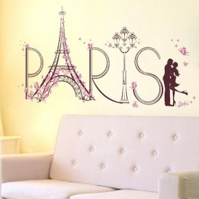 Αυτοκόλλητο τοίχου DIY Paris